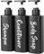 3 Pack Shower Gel Dispenser Shampoo and Conditioner Bottles with Pump, Bathroom Shower Soap dispenser set Refillable 500ml 17 fl.oz for Hotel Home Kitchen Travel Body Wash, Lotion, Matte Black