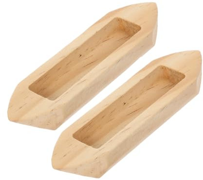 Vaguelly 2stücke Holzbootmodell Nautische Tischdekoration Unfinished Boot Ornamente Bootsschmuck Holzbootdekor Heimdekoration Schrankdekoration Bootsförmiges Handwerk Zum Basteln