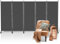 Jopassy Paravent auf Rollen, 5-teilig Trennwand Faltbar 284x181x30cm,Sichtschutzwand für Balkon,Spanische Wand Sichtschutz aus Polyesterfaser,Paravent Einfache Installation（Anthrazit）