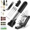 Ninonly 34PCS Kit Herramientas Bicicleta Kit Repara Pinchazos Bicicleta con 120 PSI Mini Bomba y 16 en 1 Multiherramienta Kit Pinchazos Bicicleta para Camping Viajes Esenciales Bolsa
