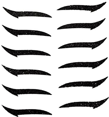 Sharplace Lazy Eyeliner Stickers Double Eyelid Makeup Person Eyeliner Sticker 6 Pair Black A