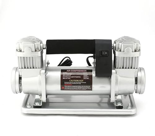 Pompa ad aria for auto ad alta potenza Doppio cilindro Interamente in metallo Pompa for sabbia da gioco fuoristrada veloce Compressore d'aria ad alta pressione da 480 W(24V double cylinder)
