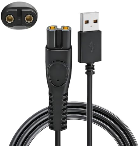 5V Ladekabel Kompatibel mit Philips One Blade QP2724 QP2834 QP1924 QP4631 QP6542 QP4530, MG7910 MG5910 MG9510 MG9525, X3001 S3341 X3052 and More