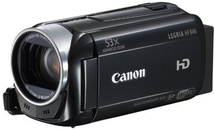 Canon LEGRIA HF R46 High Definition Camcorder - Black (32x Optical Zoom, Wi-Fi Enabled with MP4 Support, 8GB Internal Storage) 3 inch LCD Touchscreen