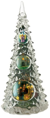 Musicbox Königreich 53064 Stange beleuchtet Spieluhr Tannenbaum, spielt 8 Verschiedene Melodien