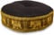 livasia Meditationskissen mit Thaiseide - Ø 45x15cm - Yogakissen mit Kapok, Pouf, Bodenkissen für Yoga und Zen Meditation, Sitzkissen für Garten und Balkon, Zafukissen (Braun/Gold/Elefanten Seide)