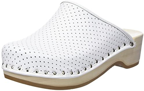 Berkemann Standard-Toeffler Clogs Unisex-Erwachsene, Weiß (weiß 100), 39.5 EU (Herstellergröße: 6 )