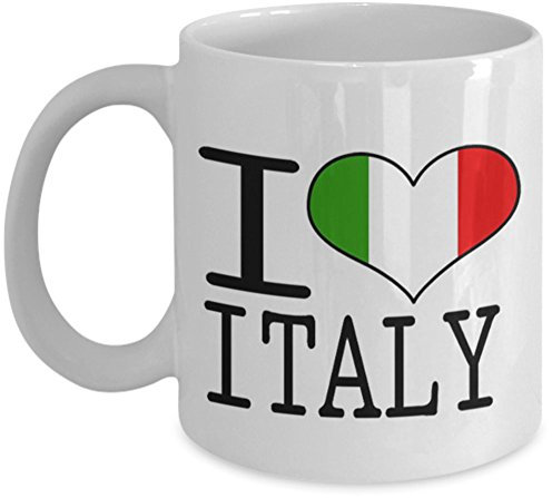 I Love Heart Italy Flag Gift Mug