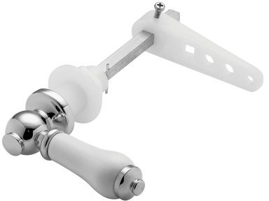 Deva VIC481 Victoriana Cistern Lever with Ceramic Handle Chrome Finish