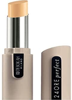 Deborah Milano - Corrector Ojeras 24 Horas Perfect, 00 Ivory, Palo de Larga Tenida Efecto Mate, Cubre las Imperfecciones de la Cara, Da una Piel Suave y Uniforme, 4 gr