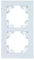 Unitec Melbourne 42558 Cadre pour 2 Prises SERIE702 Ultra Blanc