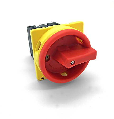 ARLI Hauptschalter 16A Fronteinbau Drehschalter 4 polig IP65 4P16A-E Trennschalter 16 amper Trenn Dreh Haupt Maschinen Schalter 4pol 230-440 V front Einbau