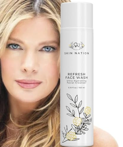 Organic Face Wash for Women and Men – Gentle, Purifying Aloe Facial Cleanser – Sulfate-Free and Paraben-Free – Hydrating Anti Aging Face Wash with Jojoba Oil, Green Tea Extract, Vitamin C and E