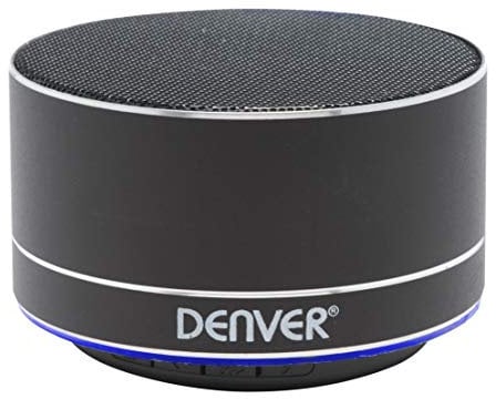 Denver BTS-32BLACK Tragbarer Stereo-Lautsprecher 3W Schwarz - Tragbarer Lautsprecher (3 W, Kabellos, Bluetooth, 10 m, Schwarz)
