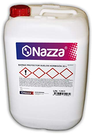 Barniz de Resina Satinado para Suelos de Hormigón AL AGUA | Protege el Suelo Penetrando en el Poro del Hormigón o Piedra | Realza la Textura y Revive el Color Original del Pavimento | 25 Litros