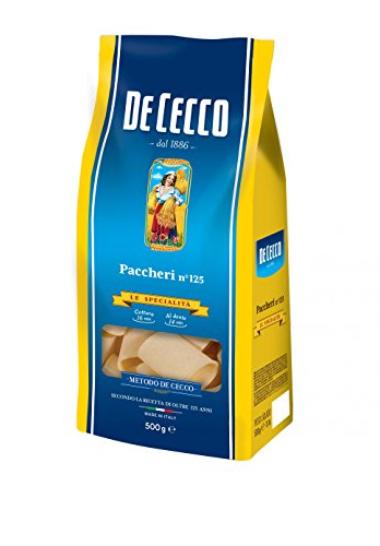 5x Pasta De Cecco 100% Italienisch Paccheri n 125 Nudeln 500g