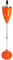 70cm Standaschenbecher Aschenbecher höhenverstellbar mit Standfuß für Innen und Außen In-/Outdoor - Orange