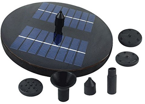 Ounona 1.6 W irrigazione pompa acqua con luci a per esterni a energia solare sommergibile fontana per laghetti da giardino, piscina acquario fontane beccuccio