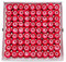 Weiye Sapone a forma di rosa, sapone profumato ai fiori, sapone con olio essenziale della pianta, regalo per anniversario, compleanno, matrimonio, San Valentino, 81 pezzi Red