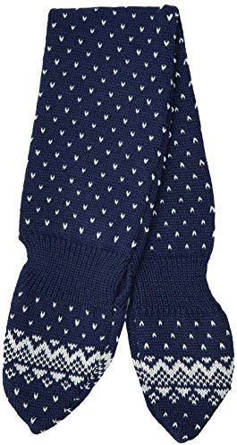 maximo Baby-Jungen mit Einsteckschlaufe und Pünktchenmuster Schal, Blau (Navy/Hellgraumel. 4888), (Herstellergröße: One Size)