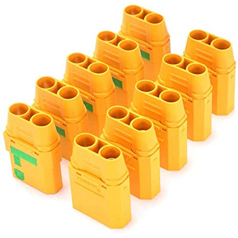 FLYRC 5 Pairs Amass XT90S XT90-S XT90 Connector Anti-Spark Male Female Motor Adapter for Battery ESC and Charger Lead for RC Car Truck