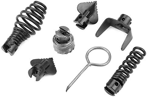 Akozon Tête de coupe pour nettoyage des drains 7 Pcs 16mm En Acier Au Manganèse Drain Cleaner Pipeline Machine De Dragage Tête De Coupe Drain Augers