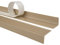 Nez de marche profilé d'escalier, PVC, adhésif et antidérapant, beige, 40x25, 200cm, ND