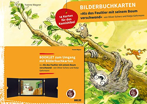 Bilderbuchkarten »Als das Faultier mit seinem Baum verschwand« von Oliver Scherz und Katja Gehrmann: 14 Karten für das Kamishibai, mit Booklet (Beltz Nikolo Bilderbuchkarten)