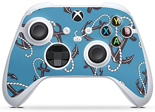 DeinDesign Skin kompatibel mit Microsoft Xbox Series S Controller Folie Sticker Anker Seefahrer maritim