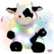 Hopearl Plüschtier mit LED-Beleuchtung, Motiv: Kuh, Leuchtend, verstellbare Lautstärke, Schlaflied, animiert, beruhigend, Geburtstagsfest, für Kinder, Kleinkinder, Mädchen, 33 cm