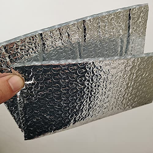 Autoadesiva Rotolo Isolante,Lamina Isolante Isolamento Termico Rivestimento per la Porta del Garage Lamina Termoriflettente con Bolle da 5mm Adatta a Porte del Garage Manuali Automatiche (Size:1*10M)