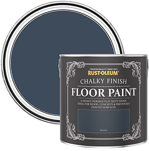 Rust-Oleum Blue Scratch-Resistant Floor Paint in Matt Finish - Blueprint 2.5L
