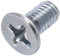 AERZETIX - C59641 - Satz von 100 Metallschrauben M4x8 mm mit senkkopf PH2 - DIN 965 - aus kohlenstoffstahl - härte 4.8 - verzinktes finish - zur befestigung von schraubendreherschrauben