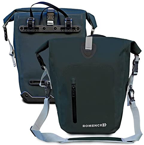 Bomence Gepäckträgertasche Fahrradtaschen Packtaschen Fahrrad (Grün Neu Set)