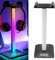 Bxyzan Headphone Stand Gaming Headset Holder RGB PC Gaming Accessories for Desk, RGB Gaming Headset Stand Type C USB LED Headphone Holder for Desk Desktop Mood Lighting