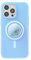 PopSockets iPhone 15 Pro Max Case with Phone Grip and Slide Compatible with MagSafe, Phone Case for iPhone 15 Pro Max, Wireless Charging Compatible - Opalescent Blue