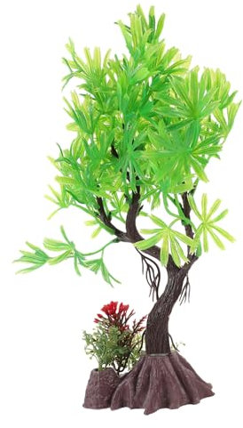 FRCOLOR Aquarienlandschaft Kleine Kunstpflanze Aquarienpflanzen Realistisch Pflanzen Für Aquarium Gefälschte Wasserpflanze Künstliche Pflanze Aquarium Baum Anlage Bonsai Baum Plastik