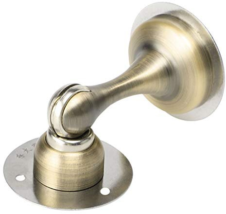 Door Stops,Door Wedges,Door Jammers, Magnetic Door Stop Stainless Steel Soft Catch- Door Holder Doorstop, Wall Mount, Ground Mount Self-Stick Tape Copper Tone (Color : Bronze)