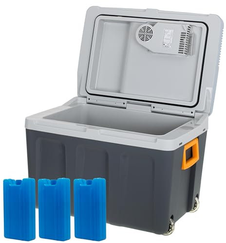 ADLER EUROPE- AD8087-40L Kühlbox Auto - Camping Kühlschrank Effiziente Peltier-Zellen-Kühlsystem HEAT-COOL Schalter - ECO-Modus - kühlbox elektrisch DC12V-AC230V-Set mit 3 Einsatz
