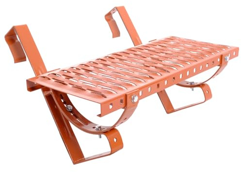 Durabern Dachtritt/Laufrost SET für Dachdeckung aus Dachziegel zum Einhängen | Premium Verzinkt (1, Ziegelrot - Ral 8004, 40 cm)