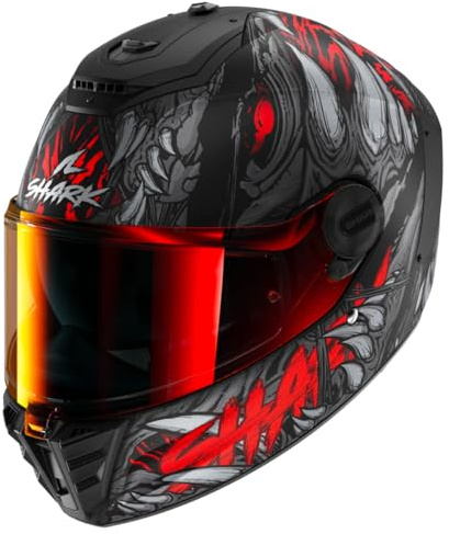 SHARK, Integraler Motorradhelm SPARTAN RS SHAYTAN Mat Black Red Anthracite, S