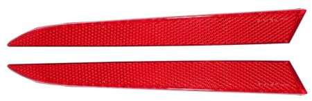 INFINAUTO Stoßstangen-Reflektor 6J4945105 für Seat Ibiza 6J MK V 2008-2012 rot | Stoßstange Reflektor Seitenmarkierung hinten links rechts 6J4945106 Kunststoff langlebig