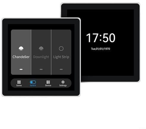 BlissfulAbode Smart Touch Lichtschalter, Smart Touch Schalter All In Control Panel Zentrale Steuergerät Für Tuya & For ZigBee Für Smart Home LCD Touchscreen