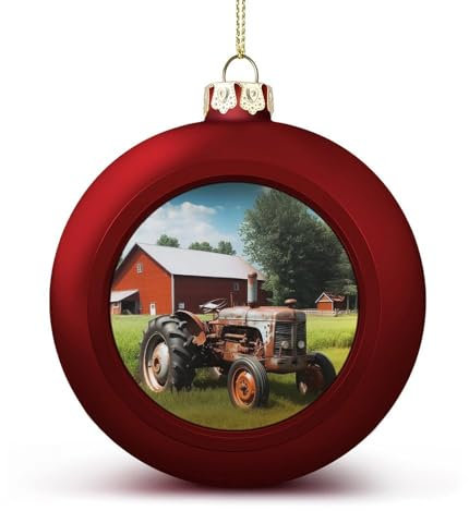 Weihnachtsbaumschmuck, Firmen-Traktor-Weihnachtskugel-Dekorationsset, Weihnachtsbaum-Dekoration für Feiertagsdekoration