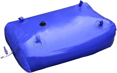 GJVBGA Wasserblasenspeicher Für Dürre, Feuer Und Notfallwasser, Zusammenklappbare Tragbare Wassertanks, Weiche Wassersäcke Mit Großem Fassungsvermögen(Size:500L)