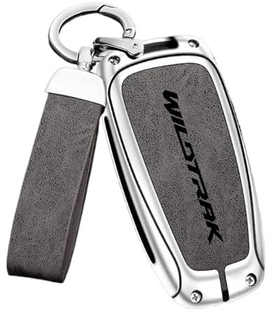 XIAOYUN Autoschlüssel Abdeckung Fob Fall für Ford Ranger WildTrak Autoschlüssel Ersatz Shell Schlüsselhülle und Schlüsselanhänger,E