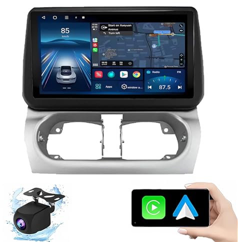Android 14 Autoradio per Opel Chlor Corsa Tigra 2001-2011 9 Pollici Stereo Auto Radio Doppio DIN con CarPlay/Android Auto GPS USB Bluetooth WiFi FM Comandi al Volante Touchscreen(P6(8G+128G))