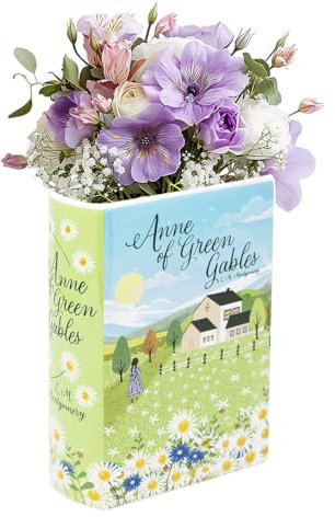 Book Shaped Decorative Vase - Ceramic Book Vases for Flowers, Unique Book Shaped Vase for Table Decoration, Bookshelf Decor, Home Decoration, Or Bookish Gifts