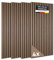 JELLE & JACOB Wandpaneele Akustikpaneele Holz Furnier Walnuss 104x52 cm, 4er Set 3D Wandpaneele Holz Wandverkleidung, Akustikpaneel Deko Wohnzimmer, Garderobe, Akustik Wand Paneele