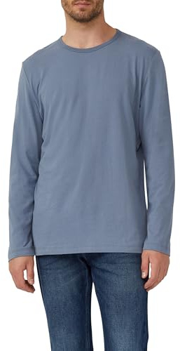 s.Oliver Softes Longsleeve mit Crew Neck und Logo-Patch